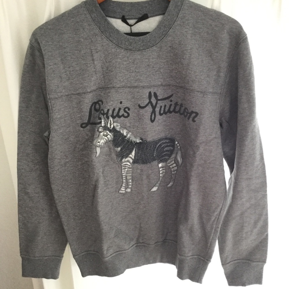 Louis Vuitton Zebra Gray Sweatshirt